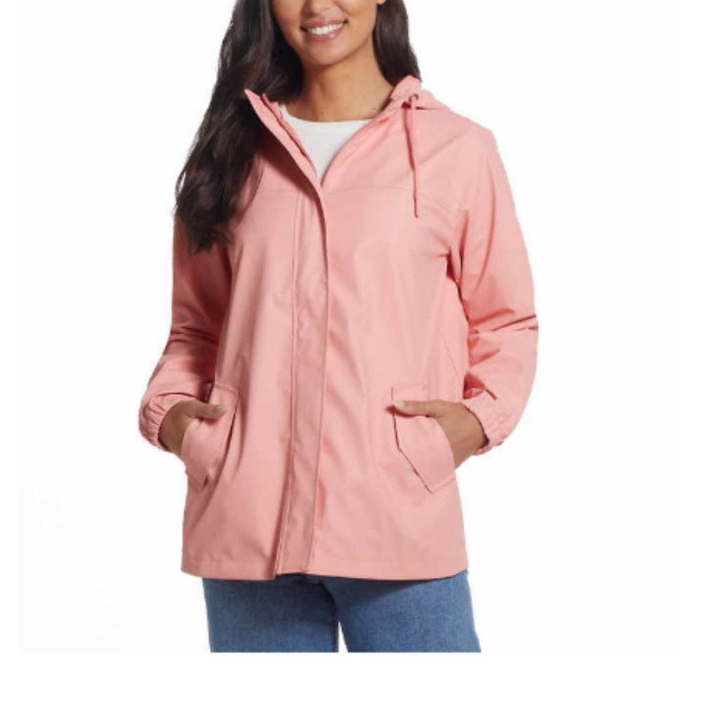 Weatherproof Vintage Ladies' Rain Slicker in Pink Lightweight